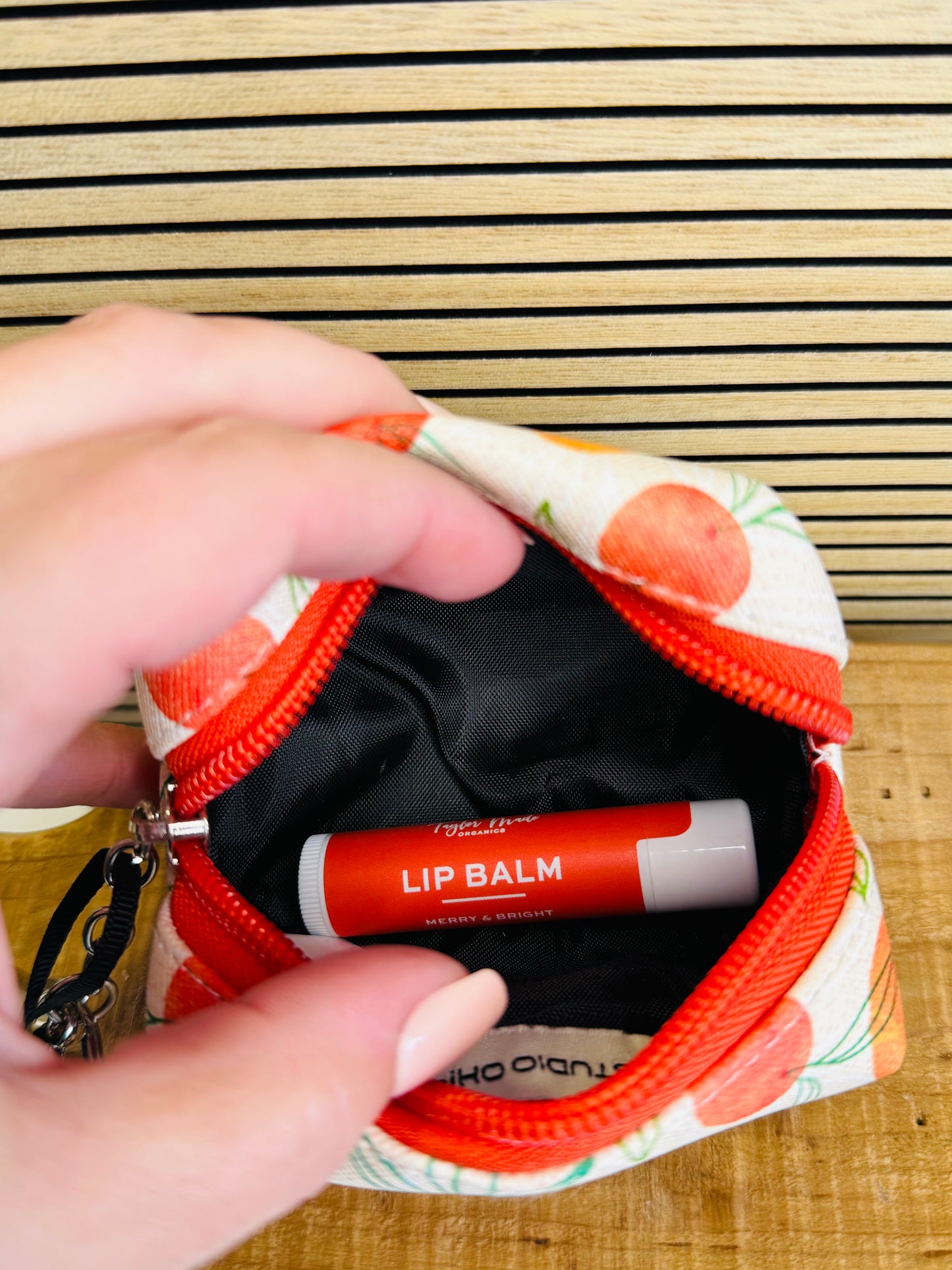 Keychain Zip Pouch - Oranges