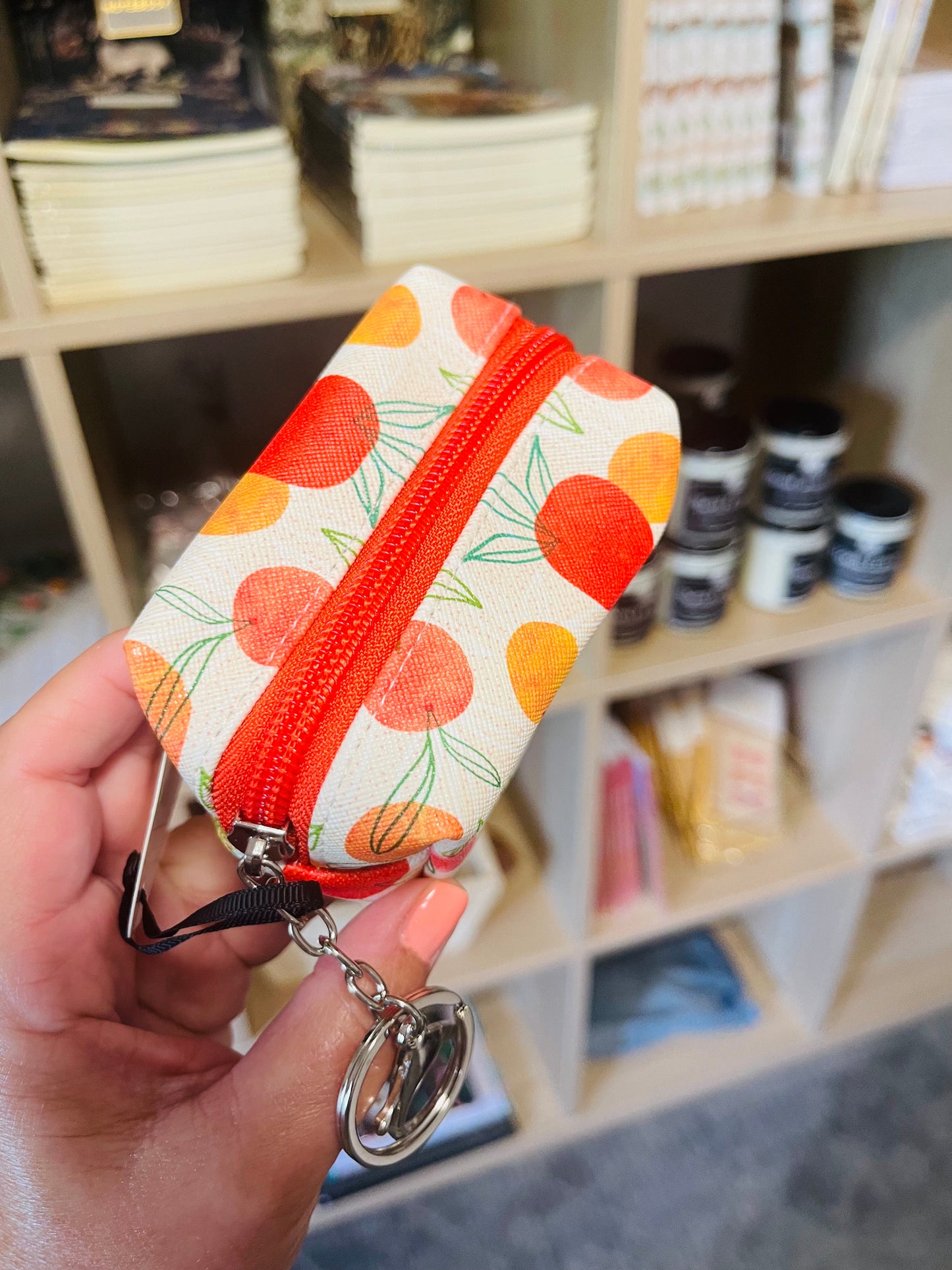 Keychain Zip Pouch - Oranges