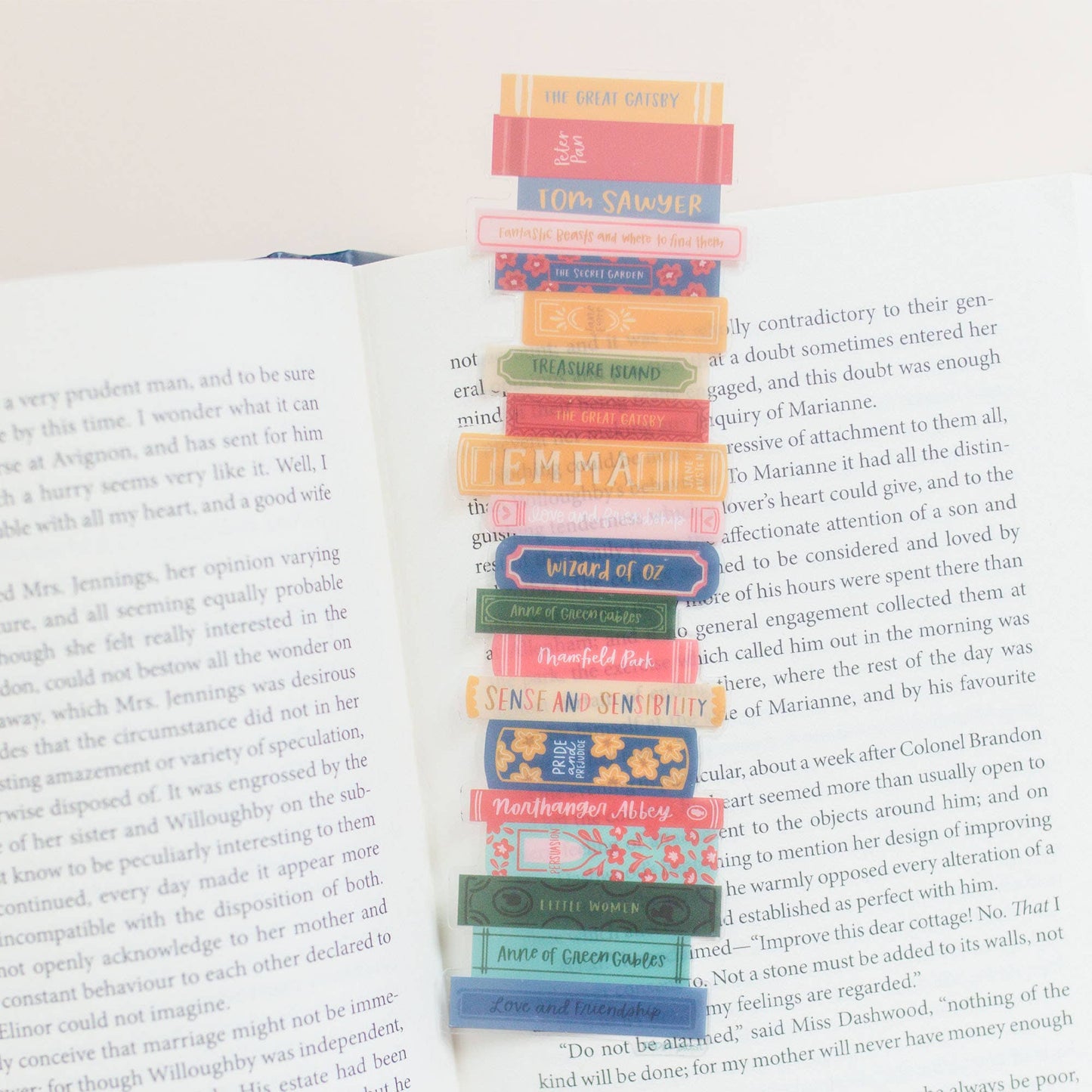 Book Stack Bookmark