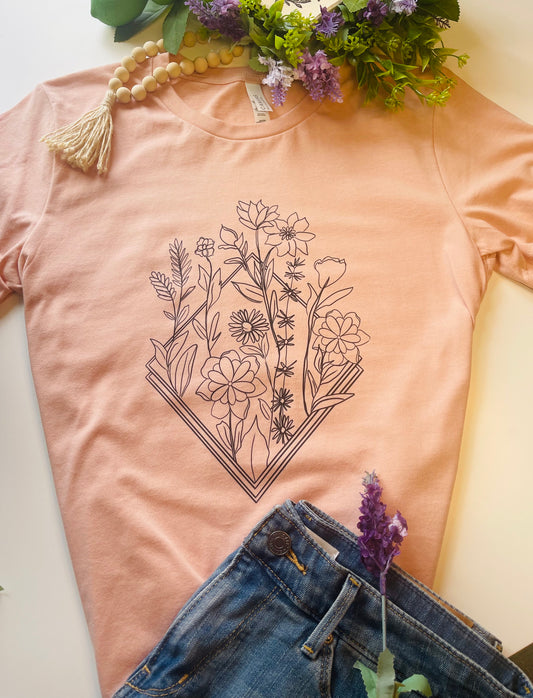 T-Shirt 'Wildflower' - Blush